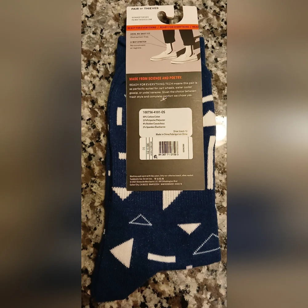 NWT Men's‎ Pair of Thieves Crew Socks